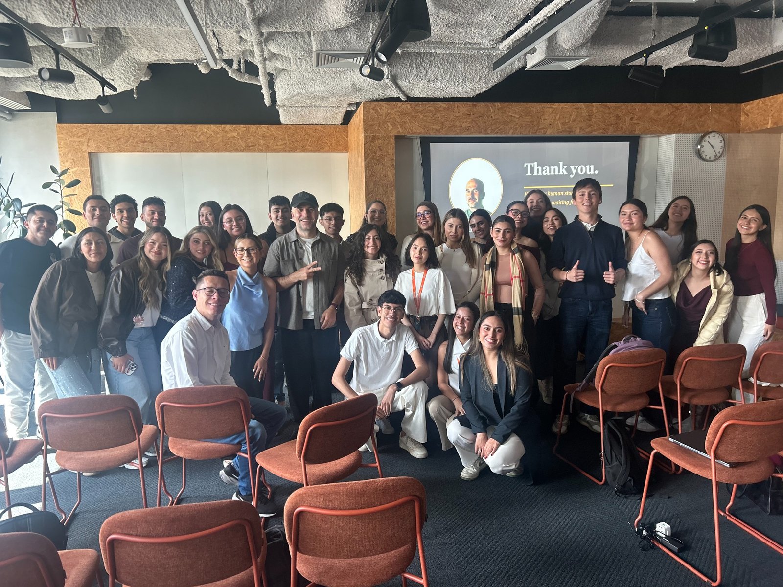 Andrzej Danek with students from La Sabana after a session